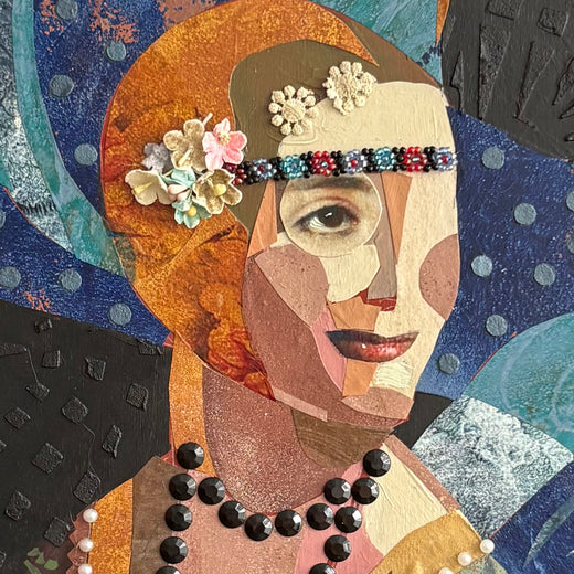Influencer: Da Vinci 2 by Darlene McElroy |   Closeup View of Artwork 
