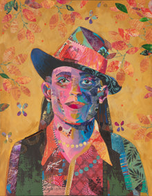 mixed media artwork by Darlene McElroy titled Moment of Calm