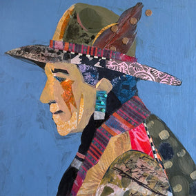 Original art for sale at UGallery.com | Putting on the Ritz by Darlene McElroy | $300 | mixed media artwork | 8' h x 8' w