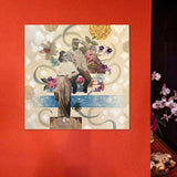 Original art for sale at UGallery.com | Romance in the 40's by Darlene McElroy | $625 | mixed media artwork | 12' h x 12' w | thumbnail 3