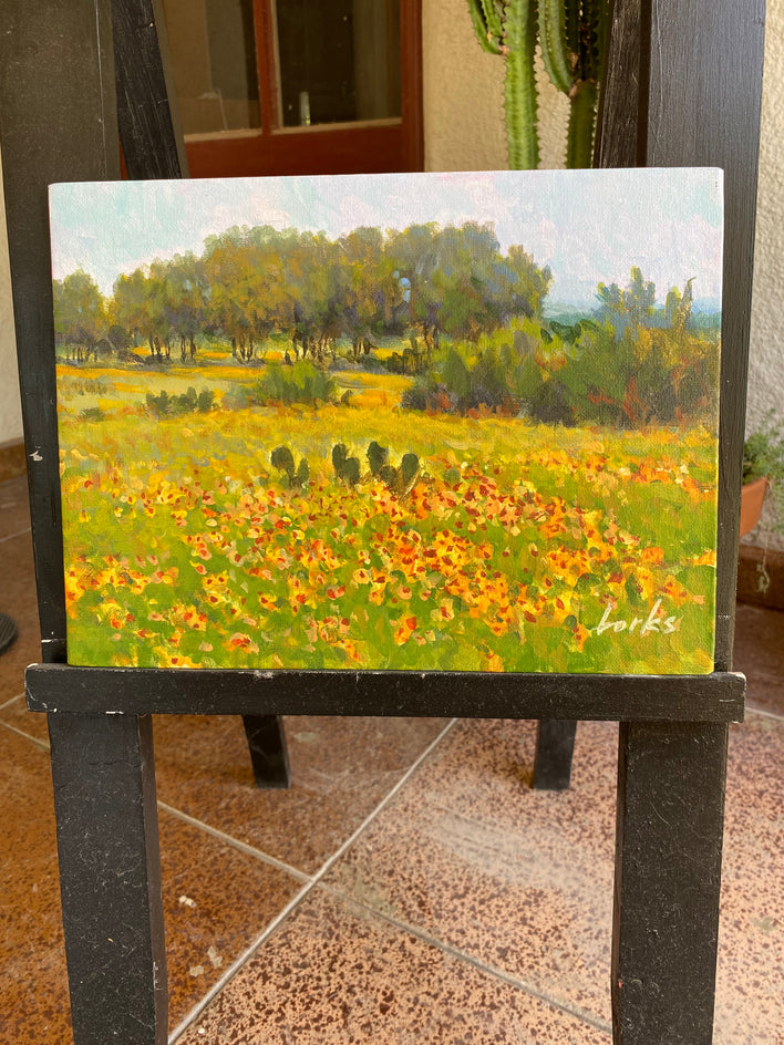 Edwards Plateau Spring by David Forks |  Context View of Artwork 
