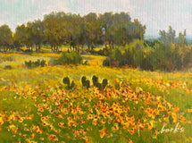 Original art for sale at UGallery.com | Edwards Plateau Spring by David Forks | $575 | acrylic painting | 9' h x 12' w | thumbnail 1