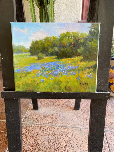 Sunny Blues by David Forks |  Context View of Artwork 