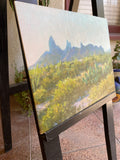 Original art for sale at UGallery.com | Morning Light on the Mule Ears by David Forks | $825 | oil painting | 11' h x 14' w | thumbnail 2