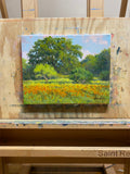 Original art for sale at UGallery.com | Wildflowers West of Marble Falls by David Forks | $825 | oil painting | 11' h x 14' w | thumbnail 3