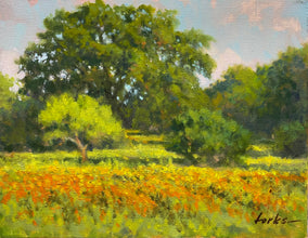 Original art for sale at UGallery.com | Wildflowers West of Marble Falls by David Forks | $825 | oil painting | 11' h x 14' w