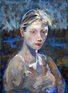 Original art for sale at UGallery.com | Anna-Lisa by David Kihlberg | $2,175 | oil painting | 27.5' h x 19.6' w