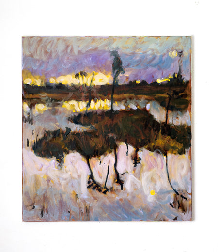 Dusk by the Lake by David Kihlberg |  Context View of Artwork 