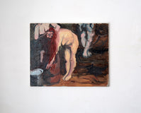 Original art for sale at UGallery.com | In the Sauna by David Kihlberg | $1,250 | oil painting | 15.7' h x 19.6' w | thumbnail 3