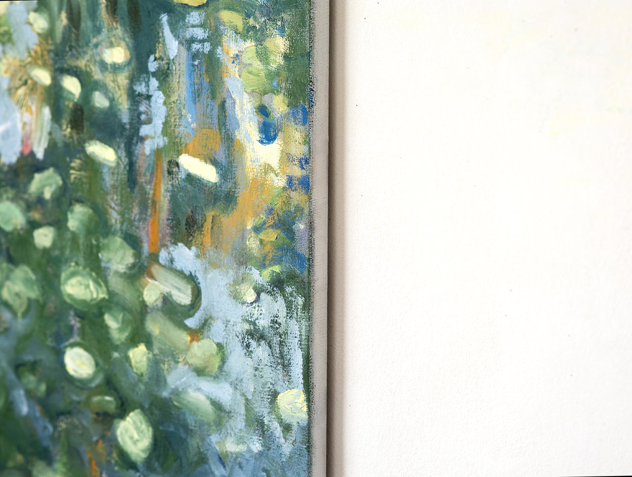 Water, Plants and Sunlight by David Kihlberg |  Side View of Artwork 