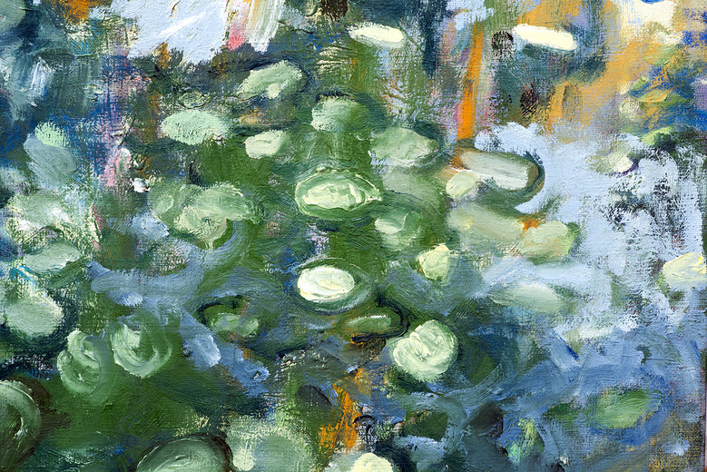Water, Plants and Sunlight by David Kihlberg |   Closeup View of Artwork 