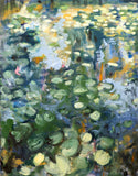 Original art for sale at UGallery.com | Water, Plants and Sunlight by David Kihlberg | $2,100 | oil painting | 27.5' h x 21.5' w | thumbnail 1