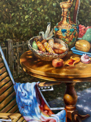 Courtyard by David Qiyi Liu |   Closeup View of Artwork 