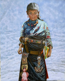 oil painting by David Qiyi Liu titled Early Spring
