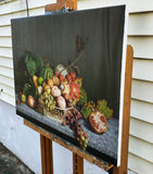 Original art for sale at UGallery.com | Harvest. No.2 by David Qiyi Liu | $7,600 | oil painting | 18' h x 24' w | thumbnail 2