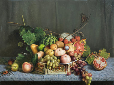 oil painting by David Qiyi Liu titled Harvest. No.2