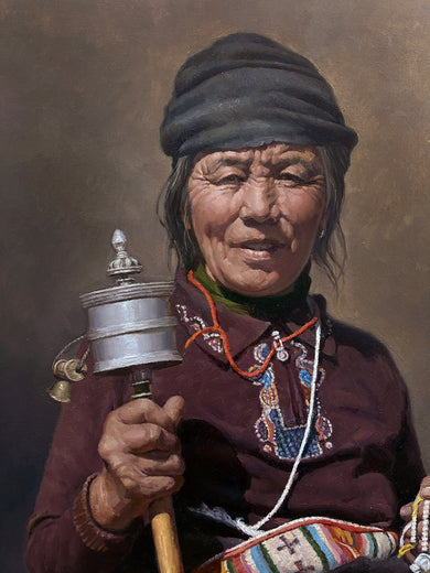 Pray by David Qiyi Liu |   Closeup View of Artwork 