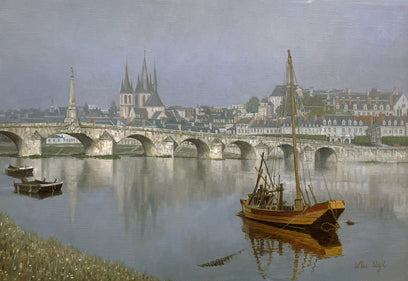 Riverside in the Morning Mist by David Qiyi Liu | Artwork Main Image