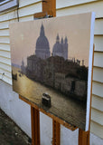 Original art for sale at UGallery.com | The Morning in Venice by David Qiyi Liu | $7,975 | oil painting | 18' h x 26' w | thumbnail 2