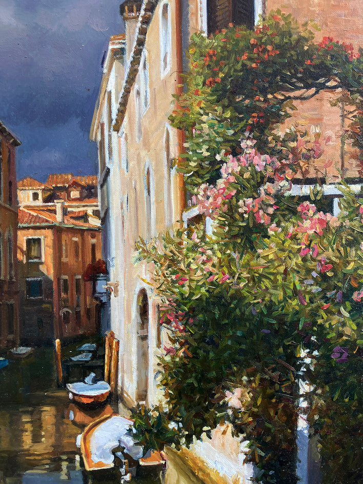 Venice After the Rain by David Qiyi Liu |  Closeup View of Artwork 