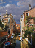 Original art for sale at UGallery.com | Venice After the Rain by David Qiyi Liu | $6,600 | oil painting | 24' h x 18' w | thumbnail 1