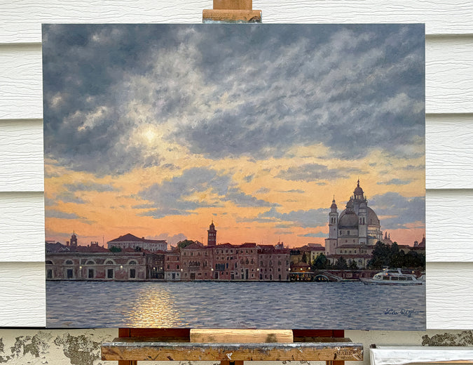 Venice at Dusk by David Qiyi Liu |  Context View of Artwork 