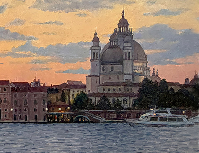 Venice at Dusk by David Qiyi Liu |   Closeup View of Artwork 