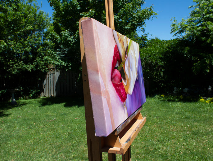 Healthy Choices II by David Shepherd |  Side View of Artwork 