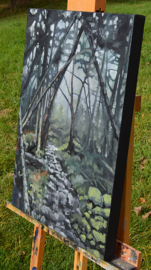 A Path Forward by David Thelen |  Side View of Artwork 