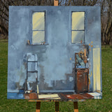 Original art for sale at UGallery.com | Broken Easel by David Thelen | $2,300 | oil painting | 36' h x 36' w | thumbnail 3