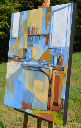 Chromatic by David Thelen |  Side View of Artwork 