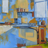 Original art for sale at UGallery.com | Chromatic by David Thelen | $2,300 | oil painting | 36' h x 36' w | thumbnail 1