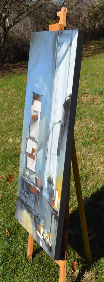 Corner Desk by David Thelen |  Side View of Artwork 