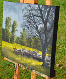 Original art for sale at UGallery.com | Fallen Timber by David Thelen | $1,075 | oil painting | 18' h x 24' w | thumbnail 2