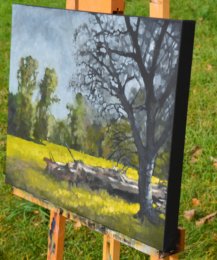 Fallen Timber by David Thelen |  Side View of Artwork 