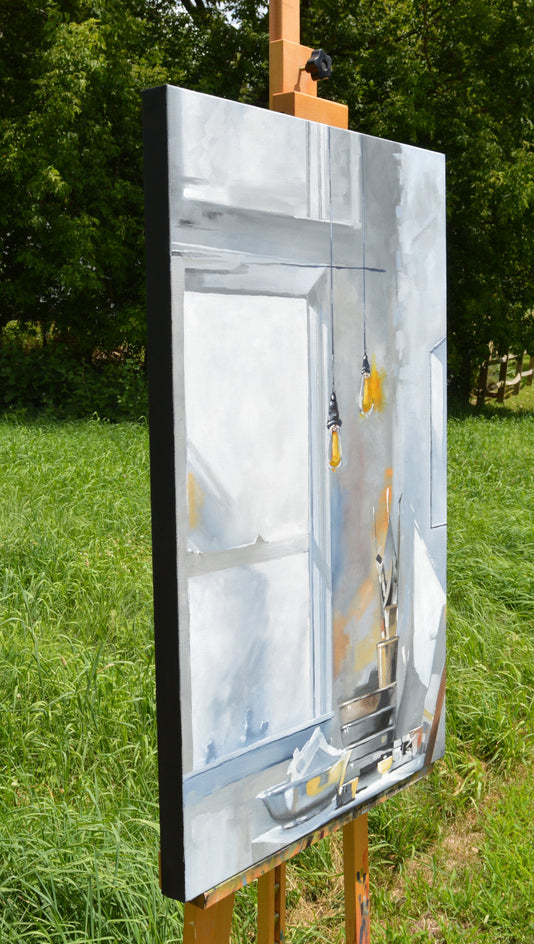 Incandescent by David Thelen |  Side View of Artwork 