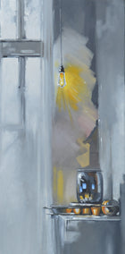 oil painting by David Thelen titled Introspective
