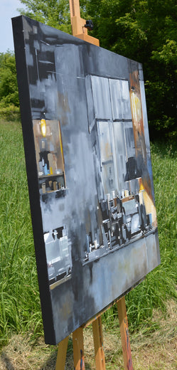 Night Light by David Thelen |  Side View of Artwork 
