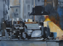 Original art for sale at UGallery.com | Night Light by David Thelen | $2,300 | oil painting | 36' h x 36' w | thumbnail 4