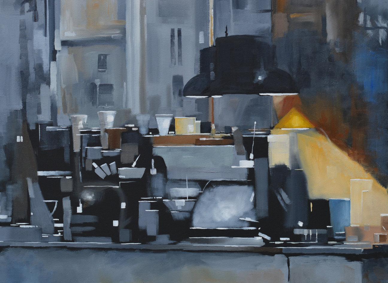 Night Light by David Thelen |  Closeup View of Artwork 