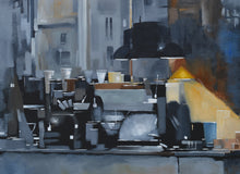 Original art for sale at UGallery.com | Night Light by David Thelen | $2,300 | oil painting | 36' h x 36' w | thumbnail 4