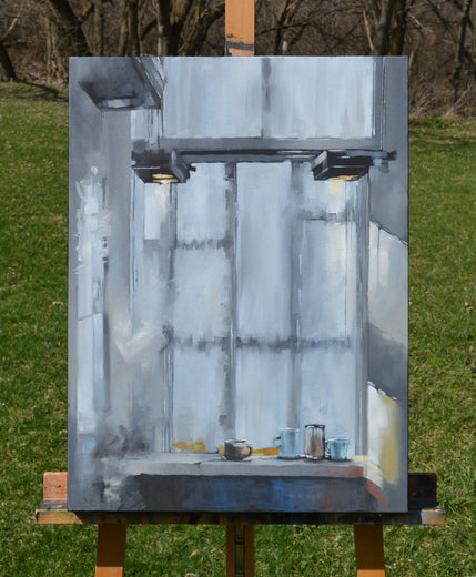 Rainy Sunday Morning by David Thelen |  Context View of Artwork 