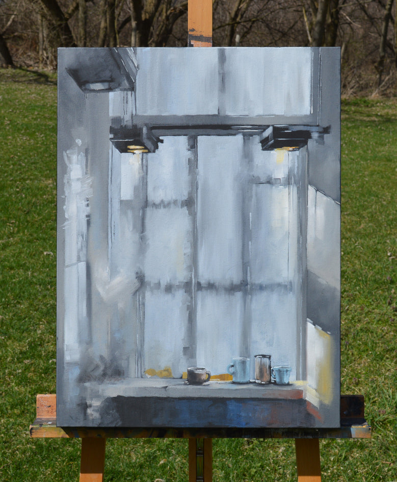 Rainy Sunday Morning by David Thelen |  Context View of Artwork 