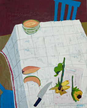 Original art for sale at UGallery.com | Autumn Still Life by Deborah Eyde | $2,175 | encaustic artwork | 30' h x 24' w