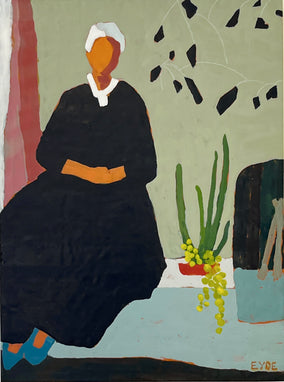 Original art for sale at UGallery.com | Balancing by Deborah Eyde | $1,600 | encaustic artwork | 24' h x 18' w