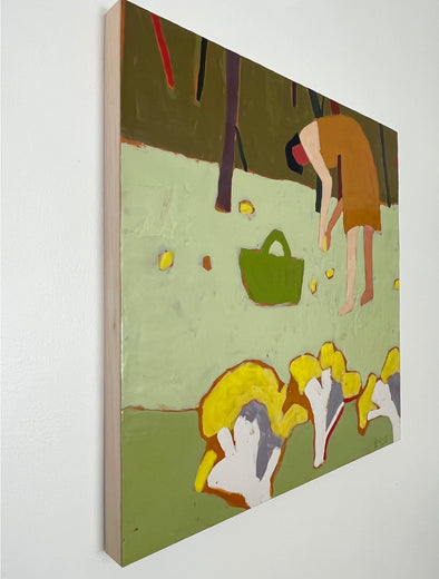 Foraging by Deborah Eyde |  Side View of Artwork 