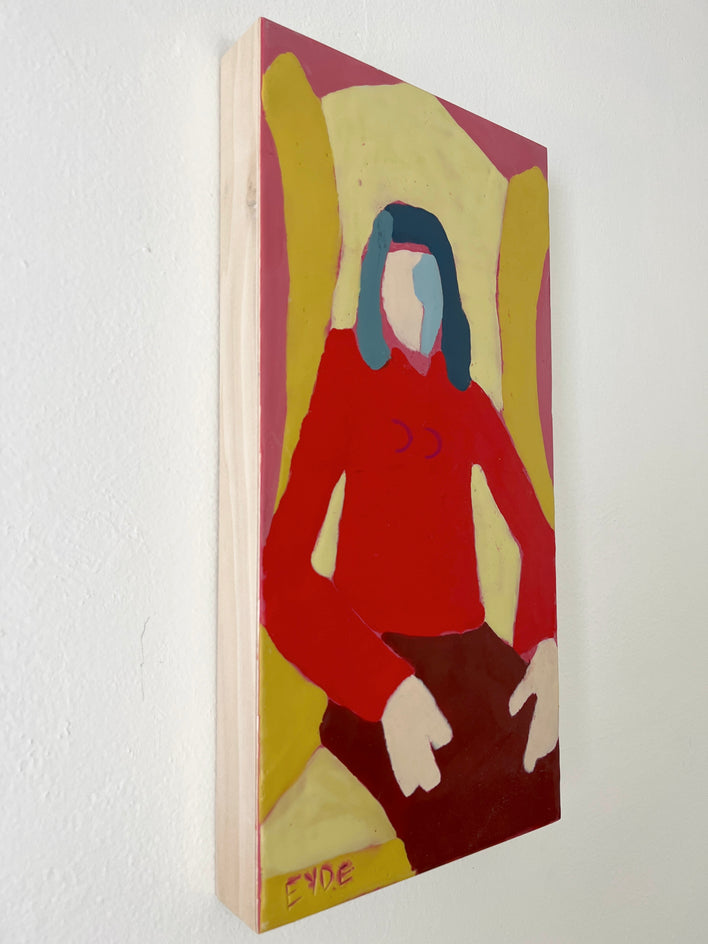 Golden Wings by Deborah Eyde |  Side View of Artwork 