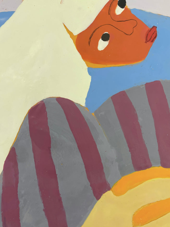 Moon Child by Deborah Eyde |  Closeup View of Artwork 