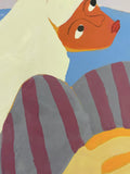 Original art for sale at UGallery.com | Moon Child by Deborah Eyde | $2,175 | encaustic artwork | 30' h x 22' w | thumbnail 4