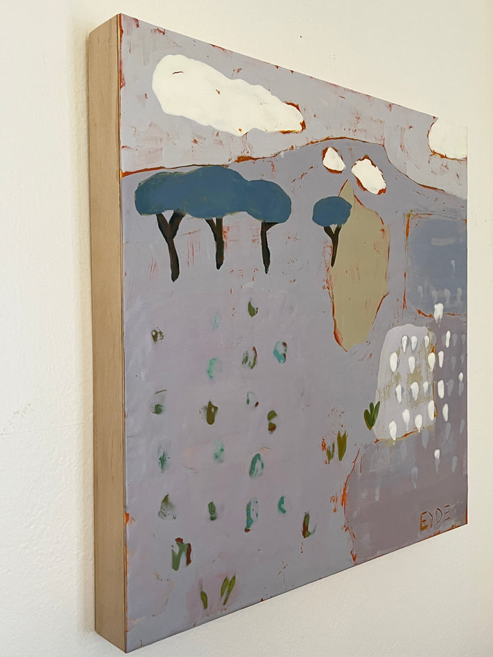 Wild Flowers by Deborah Eyde |  Side View of Artwork 